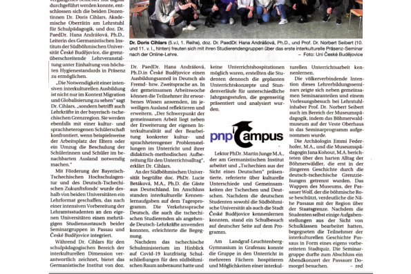 Studentengruppe an der Universität Budweis