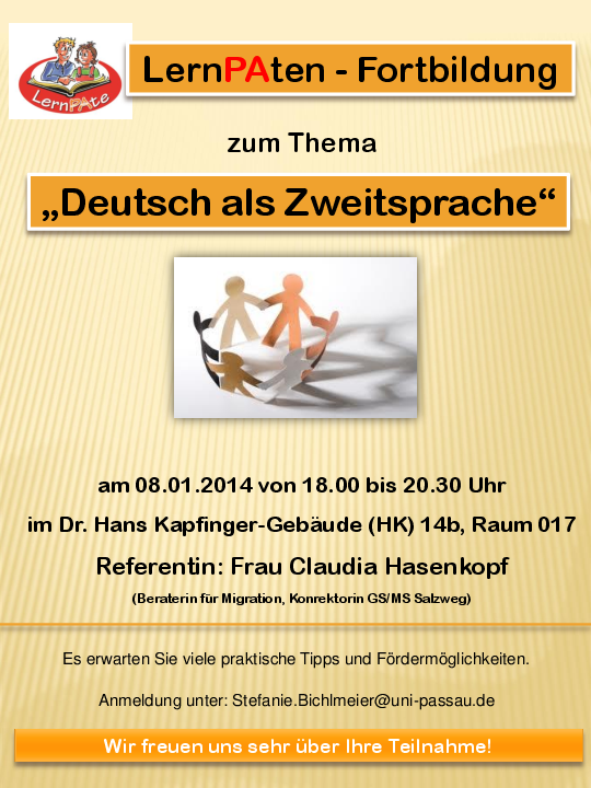 Flyer "Deutsch als Zweitsprache"